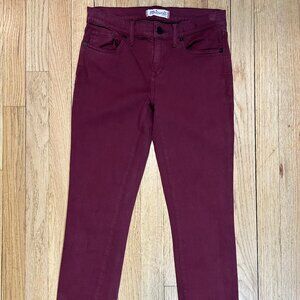 Women's Madewell Stretch Burgundy Jeans